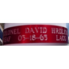 Bracelet Vietnam POW Red Aluminum
